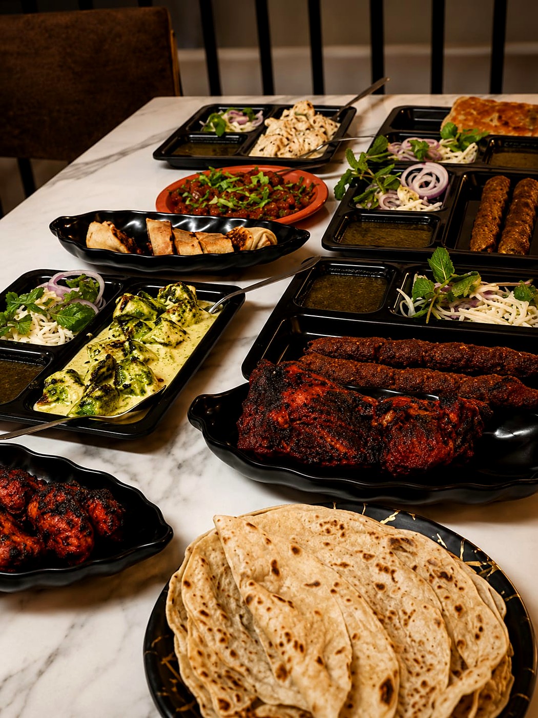 A full A1 spread ready to serve